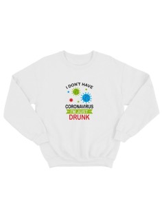 Стильные свитшоты для мужчин с надписью Coronavirus | Свитшот мужской с прикольным рисунком