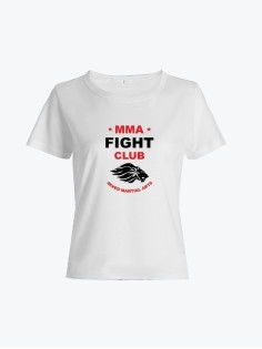 Футболка для девушки с принтом MMA club | Женская футболка для спорта и не только