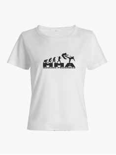 Футболка женская хлопок с принтом Making progress | Женская футболка для тренировок и не только