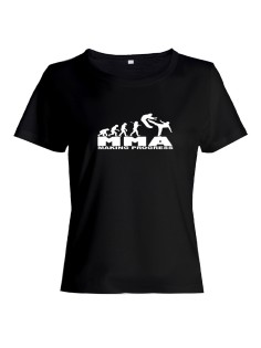 Футболка женская хлопок с принтом Making progress | Женская футболка для тренировок и не только