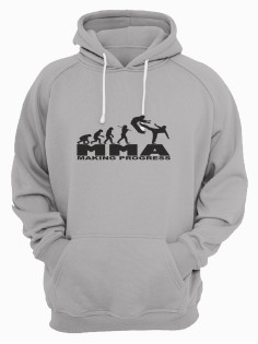Толстовка мужская хлопок с принтом Making progress | Мужская толстовка для тренировок и не только