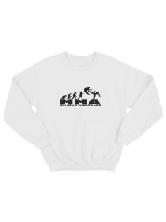 Свитшот женский хлопок с принтом Making progress | Женский свитшот для тренировок и не только