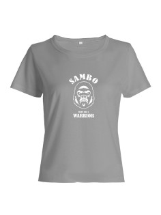 Футболка для девушки с принтом Sambo | Женская футболка спортивная