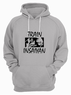 Мужская толстовка для тренировок спорта и на каждый день с рисунком Train insaiyan