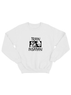 Мужской свитшот для тренировок спорта и на каждый день с рисунком Train insaiyan