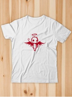 Футболка мужская с принтом Ангел | Модная и стильная футболка