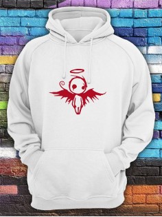 Худи женское с принтом Ангел | Модная и стильная толстовка с капюшоном