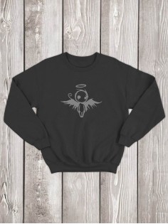 Свитшот мужской с принтом Ангел | Модная и стильная толстовка без капюшона