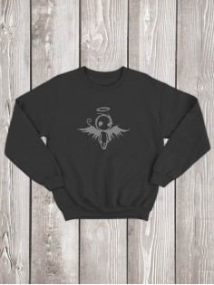 Свитшот женский с принтом Ангел | Модная и стильная толстовка без капюшона