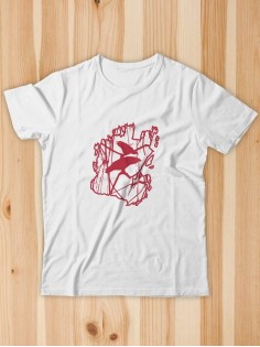 Футболка мужская с принтом Ворон | Модная и стильная футболка