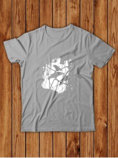 Футболка мужская с принтом Ворон | Модная и стильная футболка