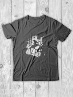 Футболка мужская с принтом Ворон | Модная и стильная футболка