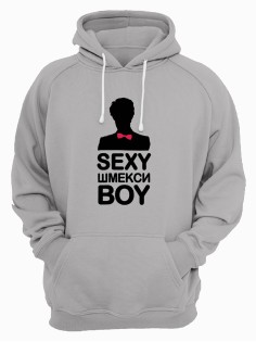 Худи мужское оверсайз с принтом