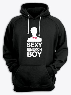 Худи мужское оверсайз с принтом