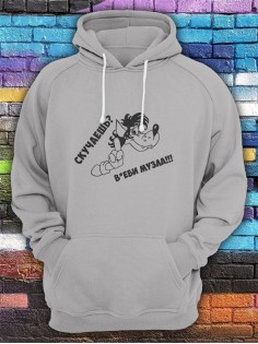 Худи женское оверсайз с принтом