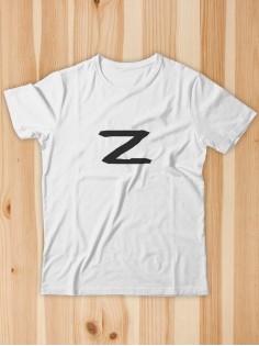 Мужская футболка с буквой Z / Футболка с принтом Z для мужчин