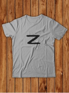Мужская футболка с буквой Z / Футболка с принтом Z для мужчин