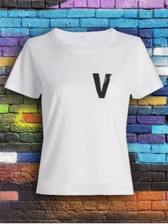 Женская футболка с буквой Z / Футболка с принтом Z для женщин