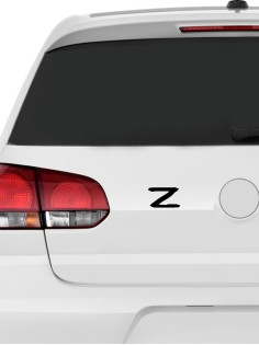 Наклейка на авто с принтом Z | Оригинальная наклейка на машину с буквой Z