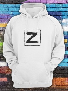 Худи с буквой Z / Толстовка с капюшоном с принтом Z