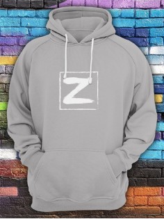 Худи с буквой Z / Толстовка с капюшоном с принтом Z