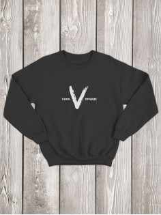 Свитшот с буквой Z Сила в правде / Толстовка без капюшона с принтом Z