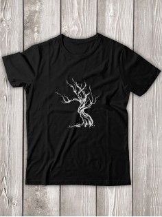 Футболка мужская с рисунком Дерево | Модная, прикольная и стильная футболка