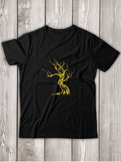 Футболка мужская с рисунком Дерево | Модная, прикольная и стильная футболка