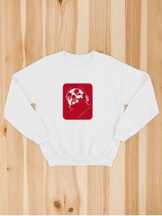 Свитшот женский с принтом Леон | Модная и стильная толстовка без капюшона