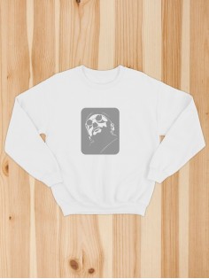 Свитшот женский с принтом Леон | Модная и стильная толстовка без капюшона