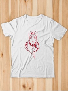 Футболка мужская с рисунком Медсестра | Модная, прикольная и стильная футболка