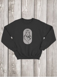 Свитшот женский с принтом Медсестра | Модная и стильная толстовка без капюшона