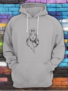 Худи женское с принтом Медсестра | Модная и стильная толстовка с капюшоном