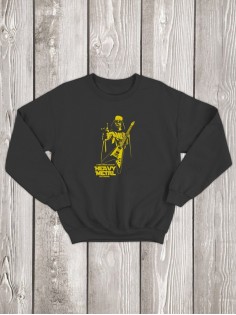 Свитшот женский с принтом Хэви Металл | Модная и стильная толстовка без капюшона