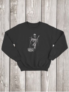 Свитшот женский с принтом Хэви Металл | Модная и стильная толстовка без капюшона