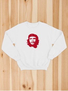 Свитшот женский с принтом Че | Модная и стильная толстовка без капюшона