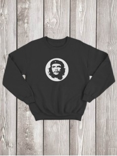 Свитшот женский с принтом Че | Модная и стильная толстовка без капюшона