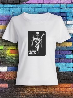 Футболка женская с рисунком Хэви Металл | Модная, прикольная и стильная футболка