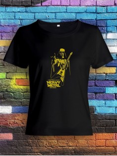 Футболка женская с рисунком Хэви Металл | Модная, прикольная и стильная футболка