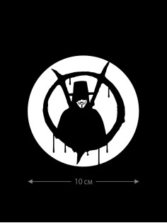 Наклейка на авто Сова / Оригинальная наклейка на машину Сова