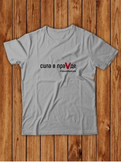 Футболка Сила в ПраVде мужская/армия России/с принтом z/со знаком z/ с надписью/военная