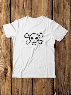 Футболка мужская с черепом базовая