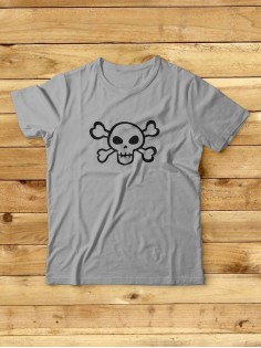 Футболка мужская с черепом базовая