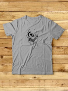 Футболка мужская с черепом базовая