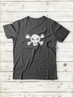 Футболка мужская с черепом базовая