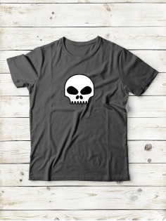 Футболка мужская с черепом базовая