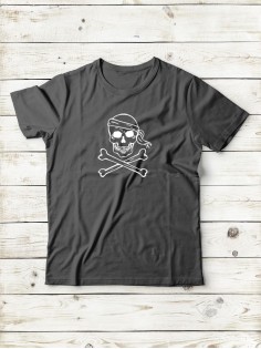 Футболка мужская с черепом базовая