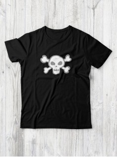 Футболка мужская с черепом базовая