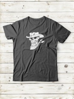 Футболка мужская с черепом базовая оверсайз с рисунком с надписью с принтом черепа