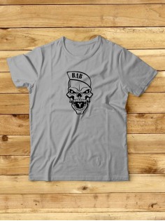 Футболка мужская с черепом базовая оверсайз с рисунком с надписью с принтом черепа